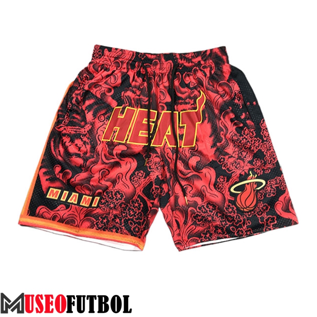 Cortos NBA Miami Heat Negro/Rojo