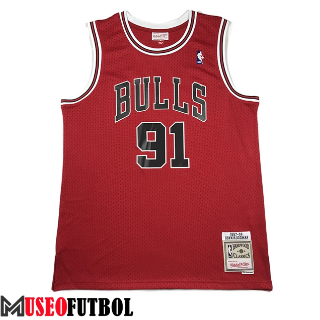 Camisetas Chicago Bulls (RODMAN #91) 2023/24 Rojo