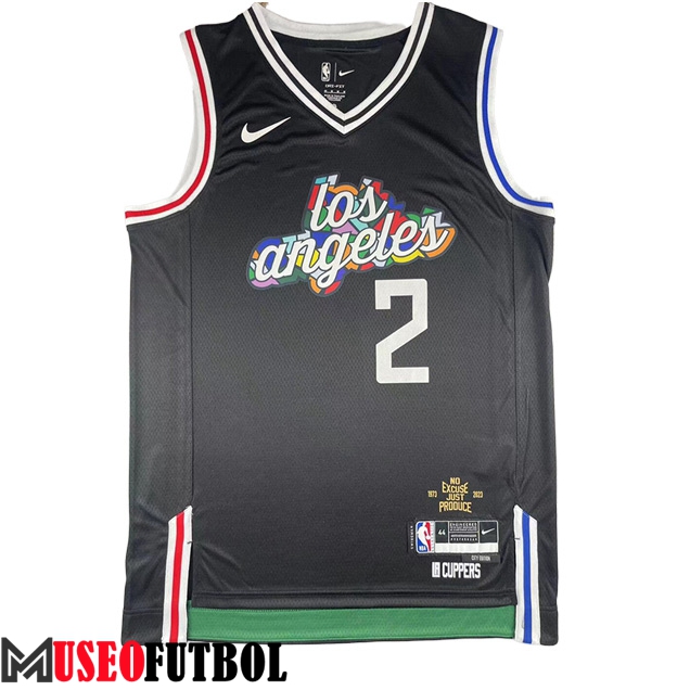 Camisetas Los Angeles Clippers (LEONARO #2) 2023/24 Negro