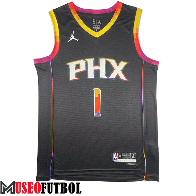 Camisetas Phoenix Suns (BOOKER #1) 2023/24 Negro