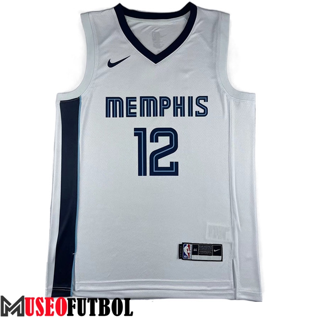 Camisetas Memphis Grizzlies (MORANT #12) 2023/24 Blanco