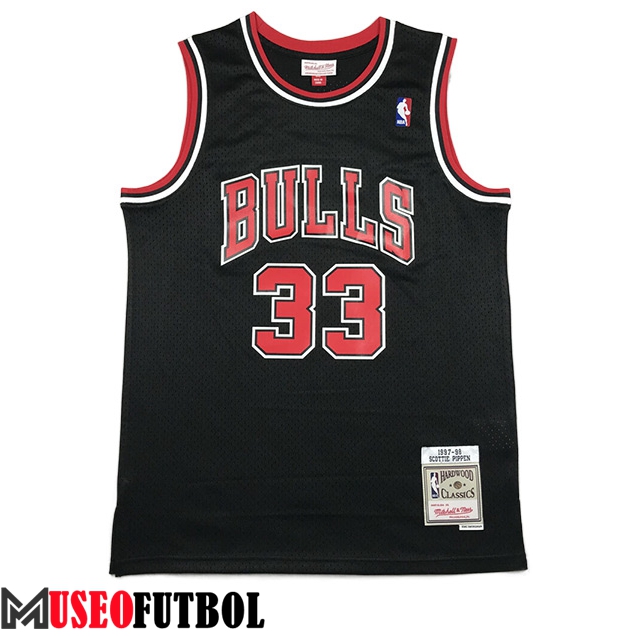 Camisetas Chicago Bulls (PIPPEN #33) 2023/24 Negro