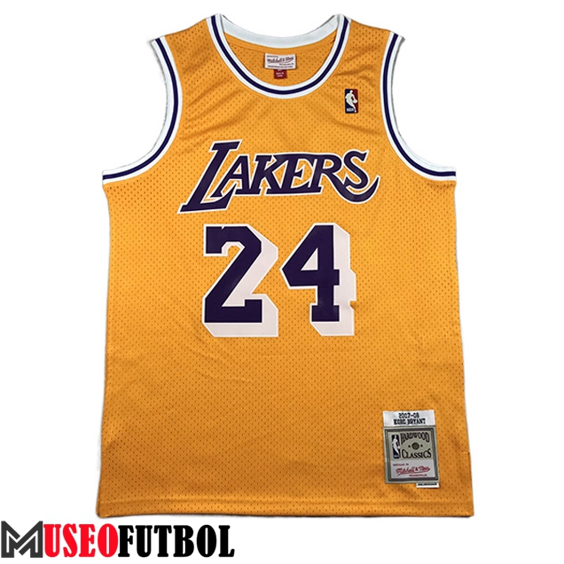 Camisetas Los Angeles Lakers (BRYANT #24) 2023/24 Amarillo