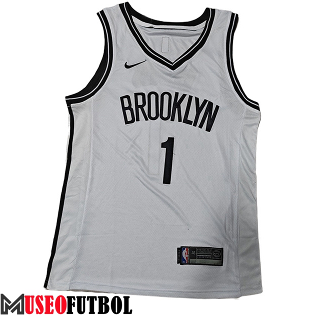 Camisetas Brooklyn Nets (BRIDGES #1) 2023/24 Blanco -02