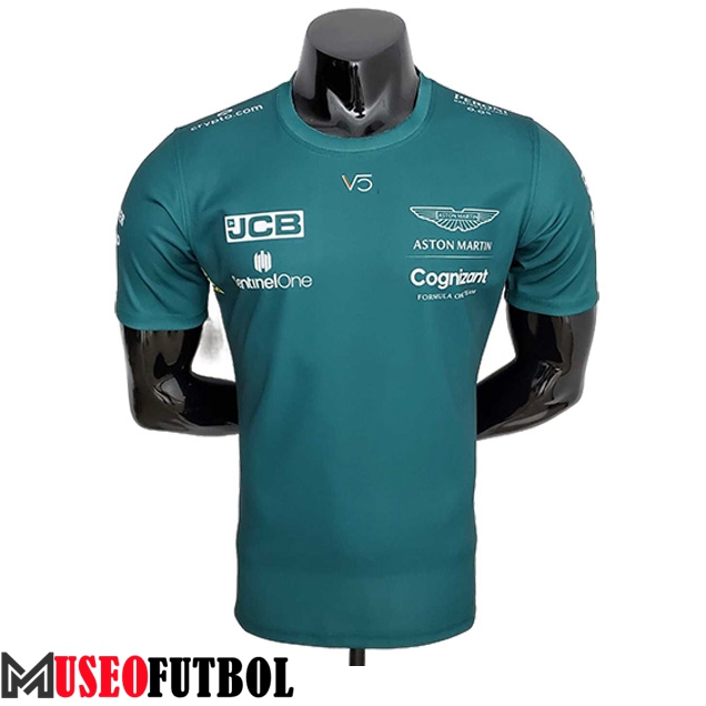 Camiseta de manga corta F1 Aston Martin Team (VETTEL #5) Verde 2023