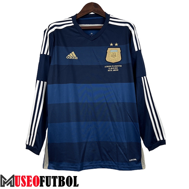 Camisetas De Futbol Argentina Segunda Manga Larga 2014