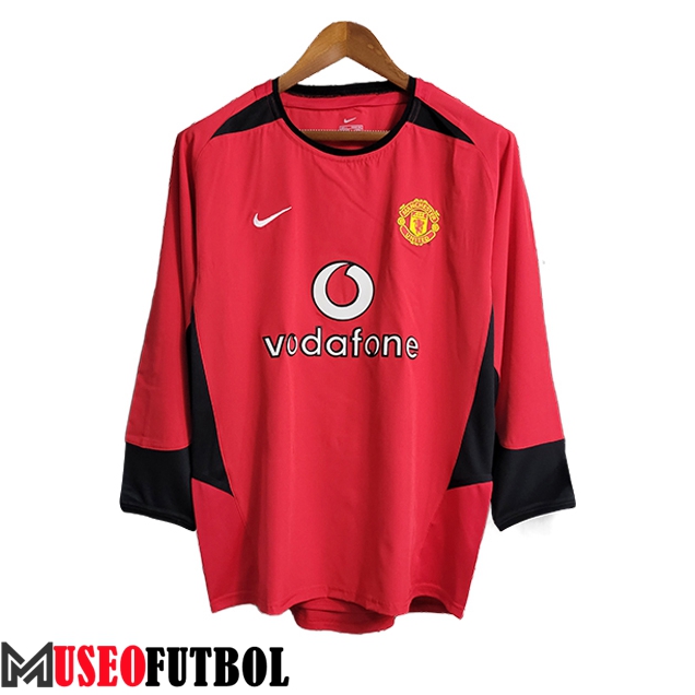 Camisetas De Futbol Manchester United Primera Manga Larga 2002/2004