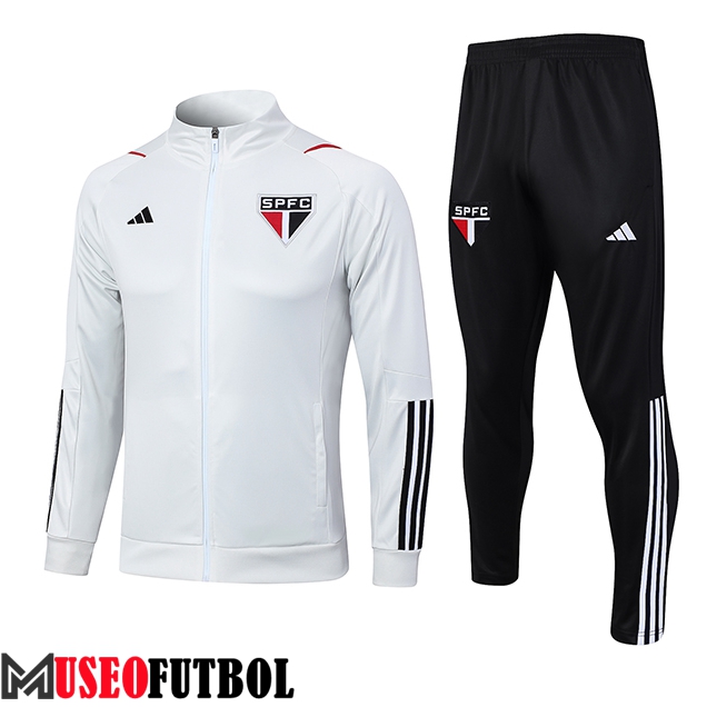 Chandal Equipos De Futbol - Chaqueta Sao Paulo FC Blanco 2023/2024