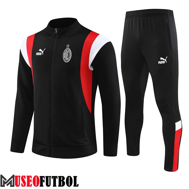 Chandal Equipos De Futbol - Chaqueta AC Milan Negro 2023/2024