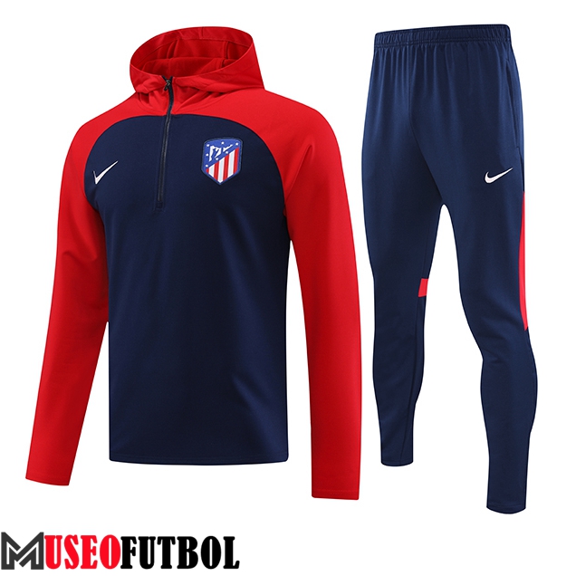 Chaqueta Con Capucha Chandal Atletico Madrid Azul marino 2023/2024