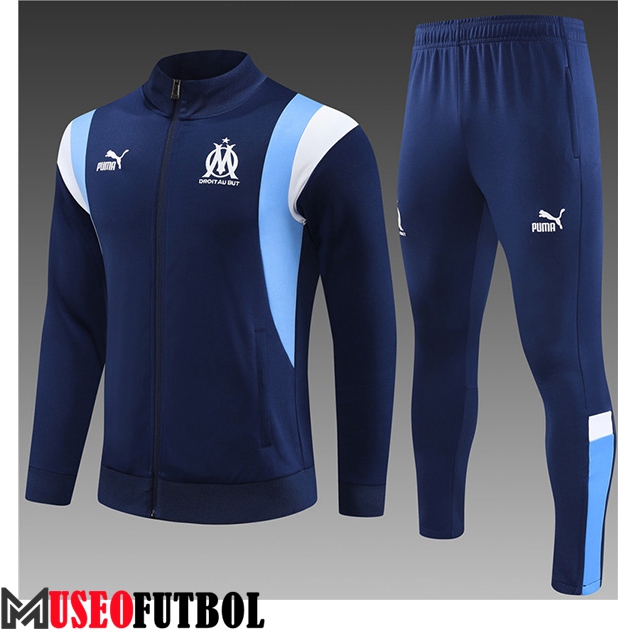 Chandal Equipos De Futbol - Chaqueta Marsella Ninos Azul marino 2023/2024