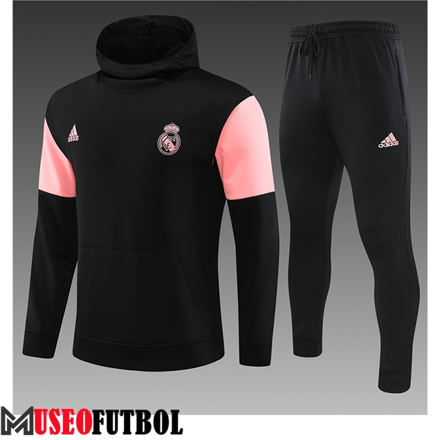 Chaqueta Con Capucha Chandal Real Madrid Ninos Negro 2023/2024