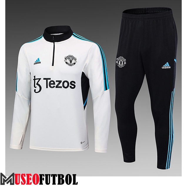 Chandal Equipos De Futbol Manchester United Ninos Blanco 2023/2024 -02