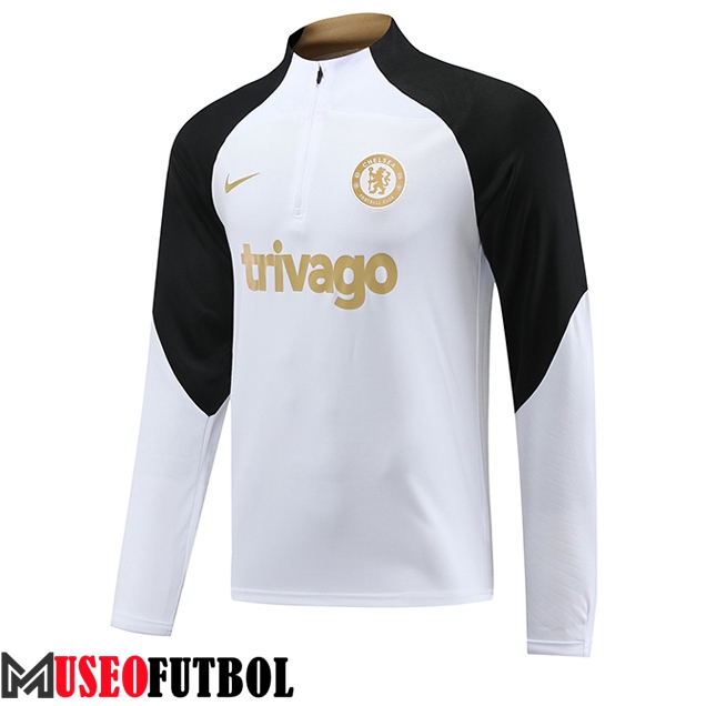 Sudadera De Entrenamiento FC Chelsea Blanco 2023/2024