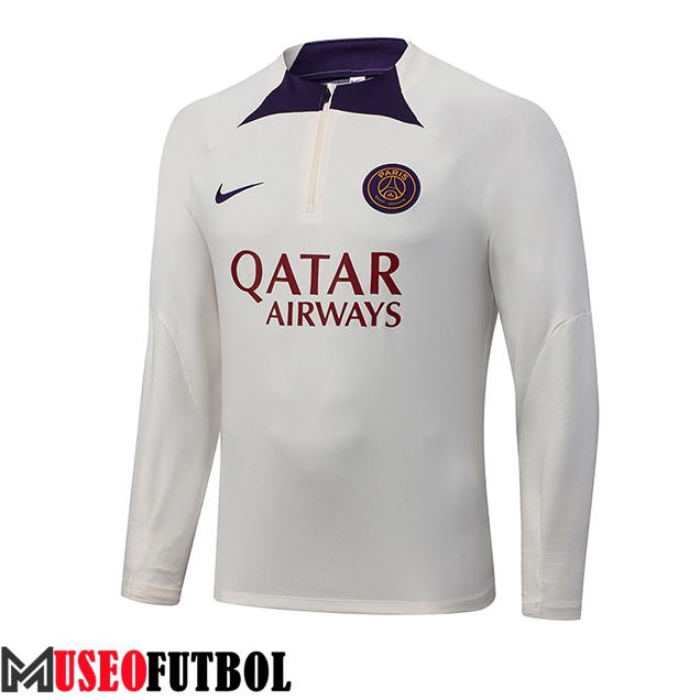 Sudadera De Entrenamiento PSG Blanco 2023/2024