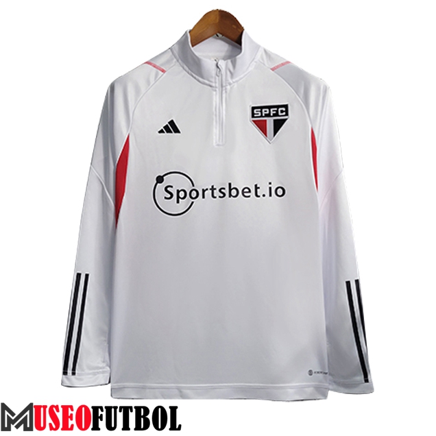 Sudadera De Entrenamiento Sao Paulo FC Blanco 2023/2024 -02