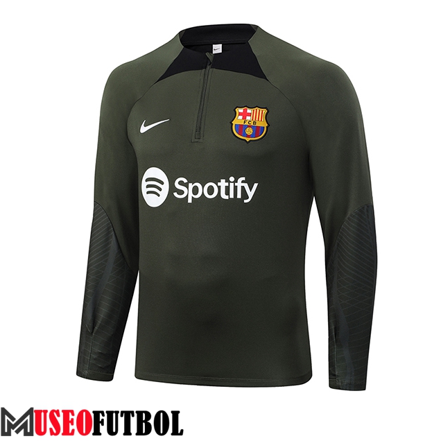 Sudadera De Entrenamiento FC Barcelona Verde 2023/2024