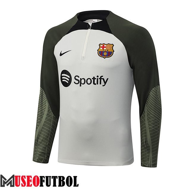 Sudadera De Entrenamiento FC Barcelona Gris Claro 2023/2024