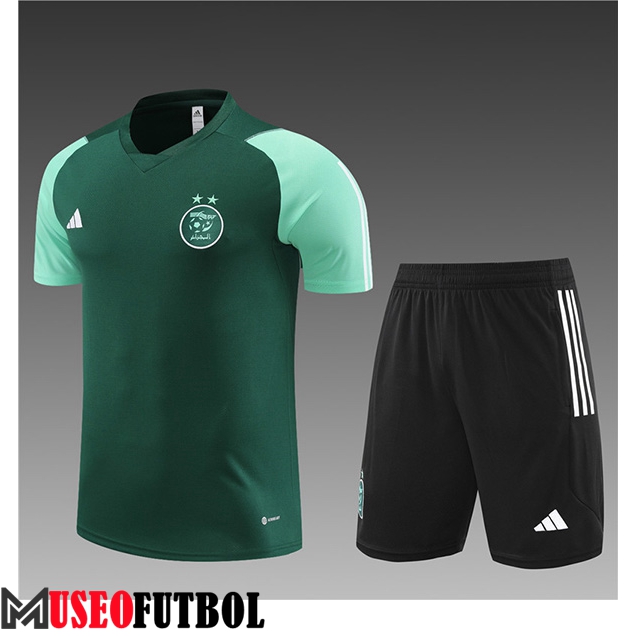 Camiseta Entrenamiento + Cortos Argelia Ninos Verde 2023/2024