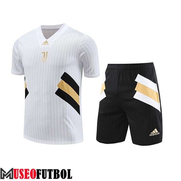 Camiseta Entrenamiento + Cortos Juventus Blanco 2023/2024 -04