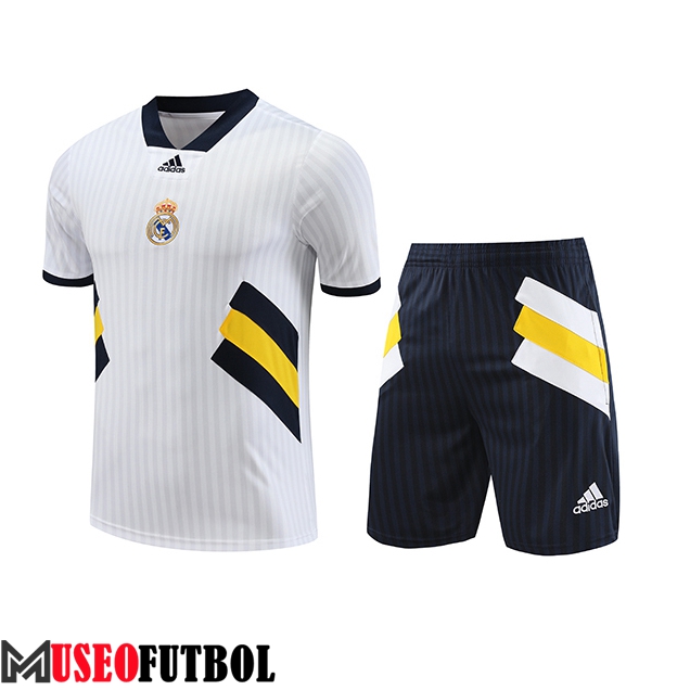 Camiseta Entrenamiento + Cortos Real Madrid Blanco 2023/2024 -04