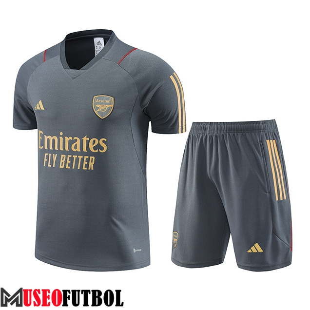 Camiseta Entrenamiento + Cortos Arsenal Gris 2023/2024