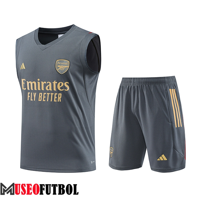 Camiseta Entrenamiento sin mangas + Cortos Arsenal Gris 2023/2024