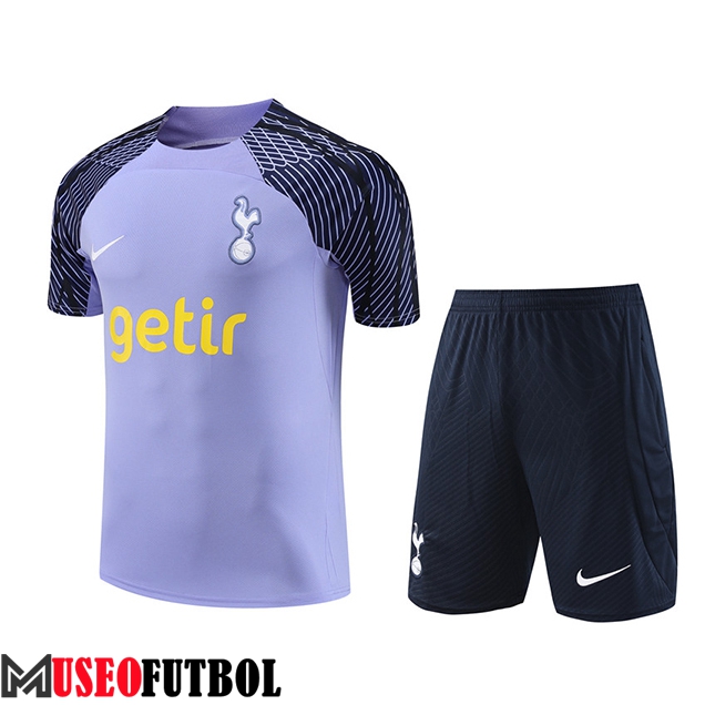 Camiseta Entrenamiento + Cortos Tottenham Hotspurs Violeta 2023/2024