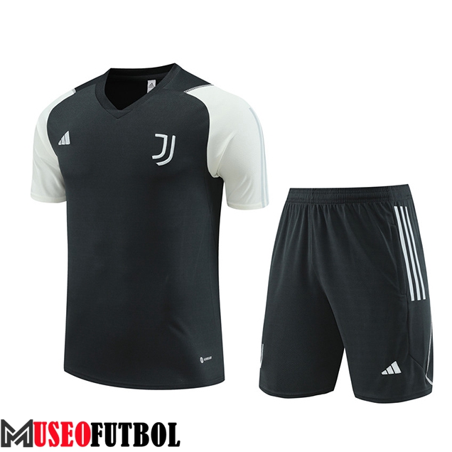 Camiseta Entrenamiento + Cortos Juventus Gris Oscuro 2023/2024