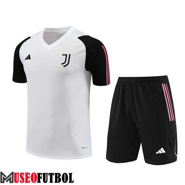 Camiseta Entrenamiento + Cortos Juventus Blanco 2023/2024 -05