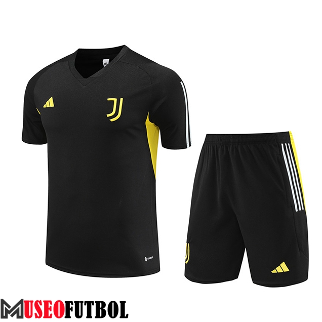 Camiseta Entrenamiento + Cortos Juventus Negro 2023/2024