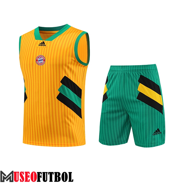 Camiseta Entrenamiento sin mangas + Cortos Bayern Munich Amarillo 2023/2024