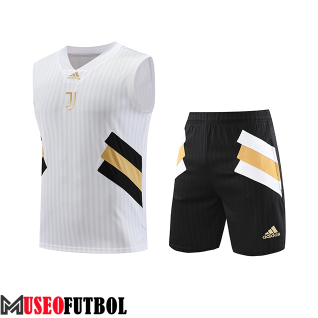 Camiseta Entrenamiento sin mangas + Cortos Juventus Blanco 2023/2024