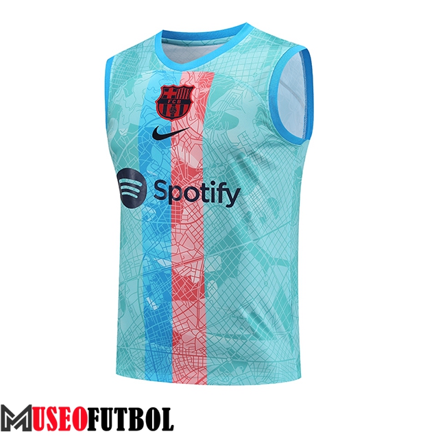 Chalecos De Futbol FC Barcelona Azul Claro 2023/2024