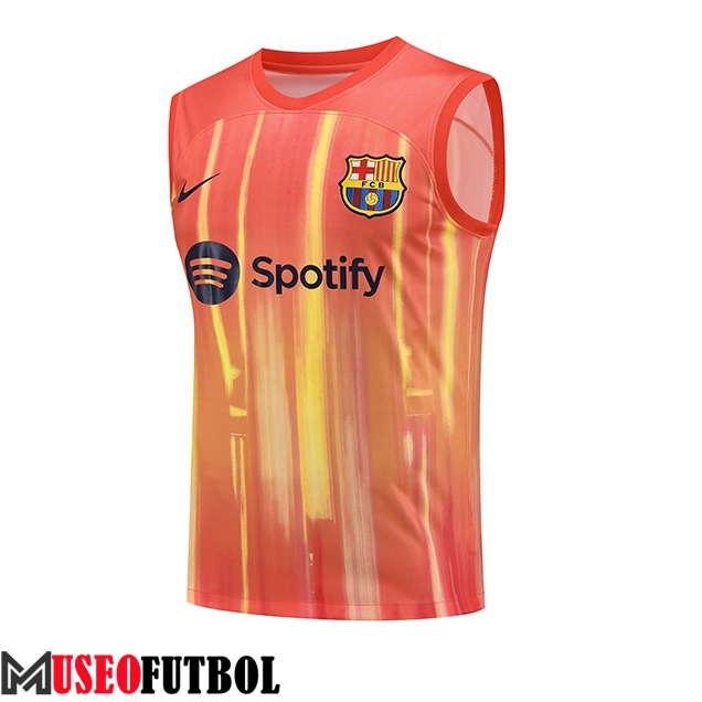 Chalecos De Futbol FC Barcelona Naranja 2023/2024