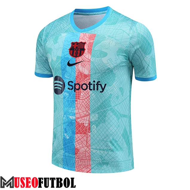 Camiseta Entrenamiento FC Barcelona Azul Claro 2023/2024