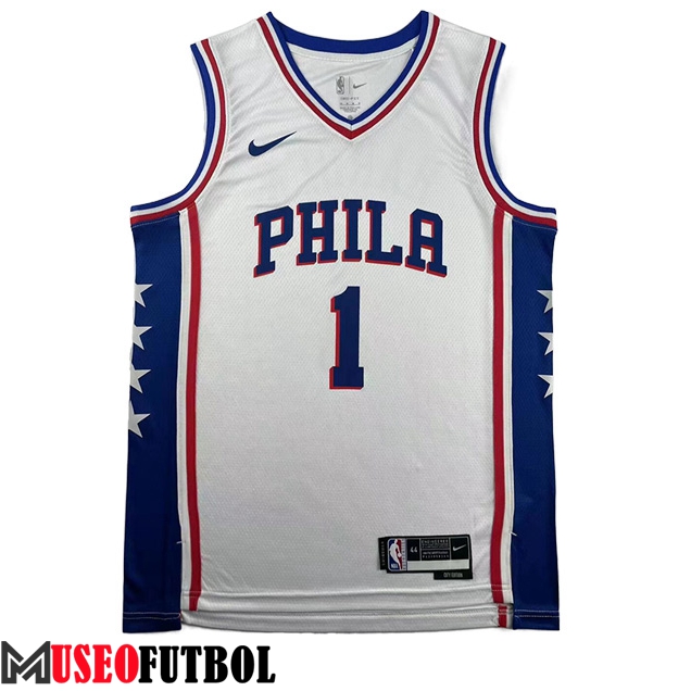 Camisetas Philadelphia 76ers (HARDEN #1) 2023/24 Blanco