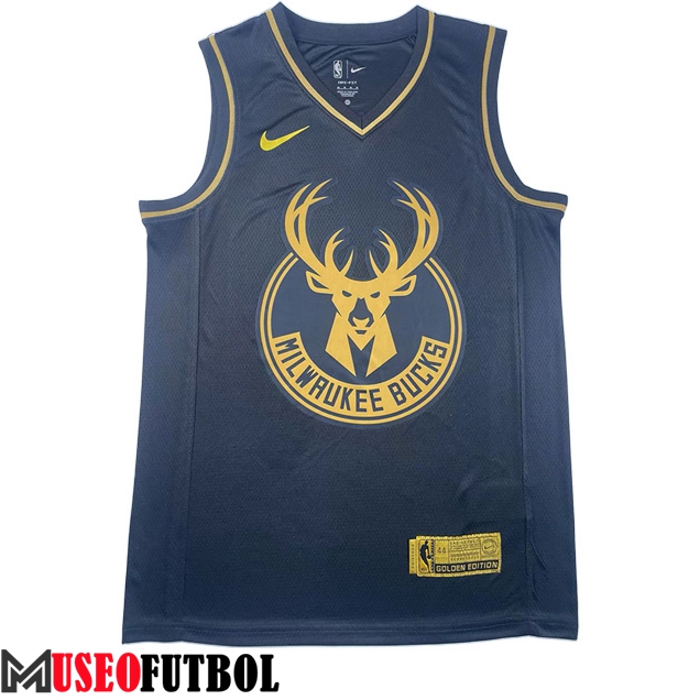 Camisetas Milwaukee Bucks (ANTETOKOUNMPO #34) 2023/24 Negro -02