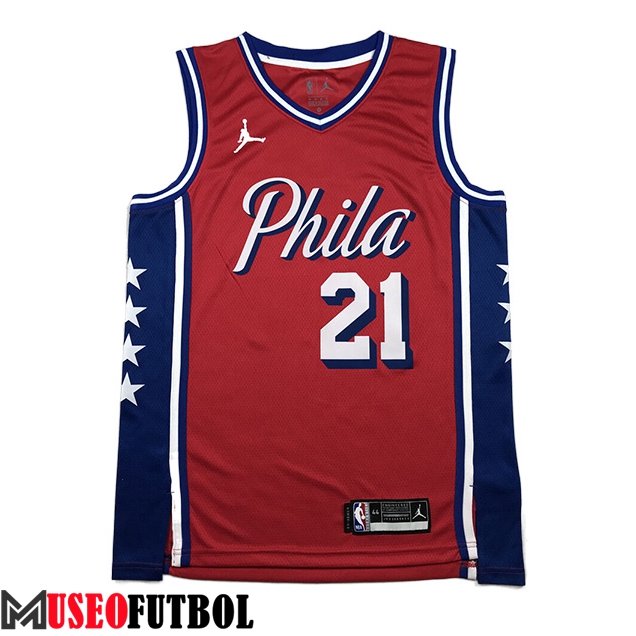 Camisetas Philadelphia 76ers (EMBIID #21) 2023/24 Rojo