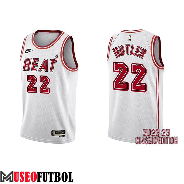 Camisetas Miami Heat (BUTLER #22) 2023/24 Blanco -02