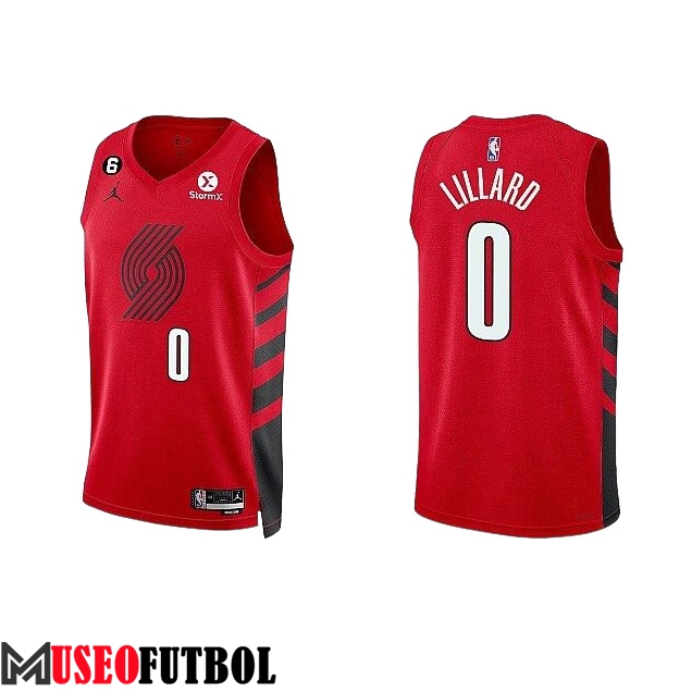 Camisetas Portland Trail Blazers (LILLAED #0) 2023/24 Rojo