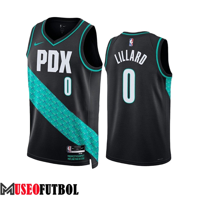 Camisetas Portland Trail Blazers (LILLAED #0) 2023/24 Negro