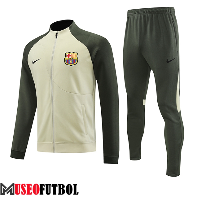 Chandal Equipos De Futbol - Chaqueta FC Barcelona Marrón/Verde 2023/2024