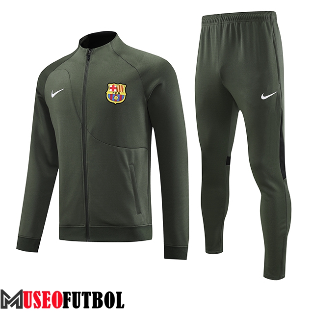 Chandal Equipos De Futbol - Chaqueta FC Barcelona Verde 2023/2024