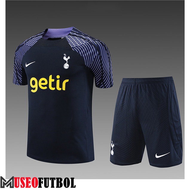 Camiseta Entrenamiento + Cortos Tottenham Hotspurs Ninos Azul marino 2023/2024