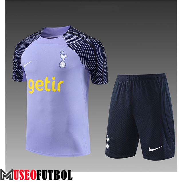 Camiseta Entrenamiento + Cortos Tottenham Hotspurs Ninos Violeta 2023/2024