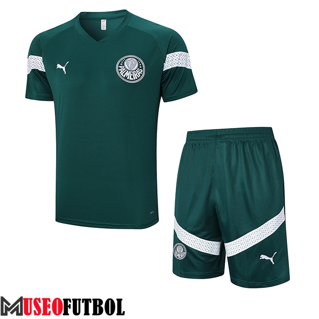 Camiseta Entrenamiento + Cortos Palmeiras Verde 2023/2024 -02