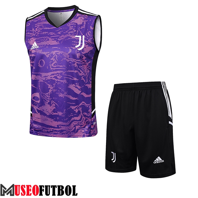 Camiseta Entrenamiento sin mangas + Cortos Juventus Violeta 2023/2024 -02