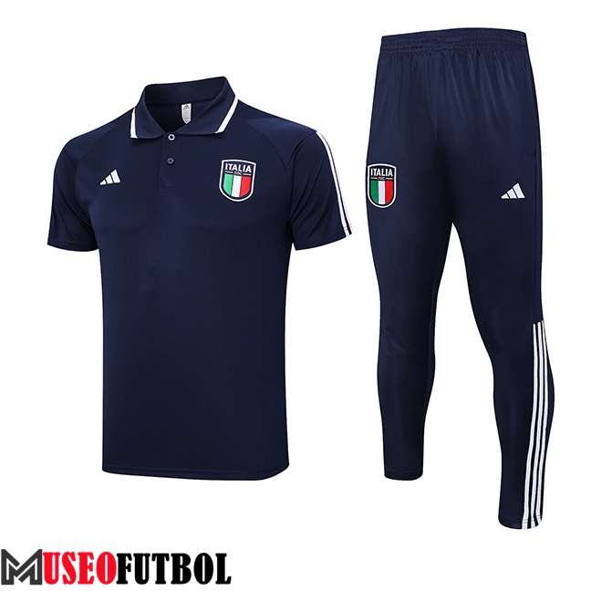 Camiseta Polo Italia Azul marino 2023/2024 -02