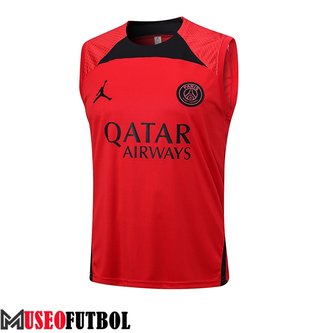 Chalecos De Futbol Jordan PSG Rojo 2023/2024